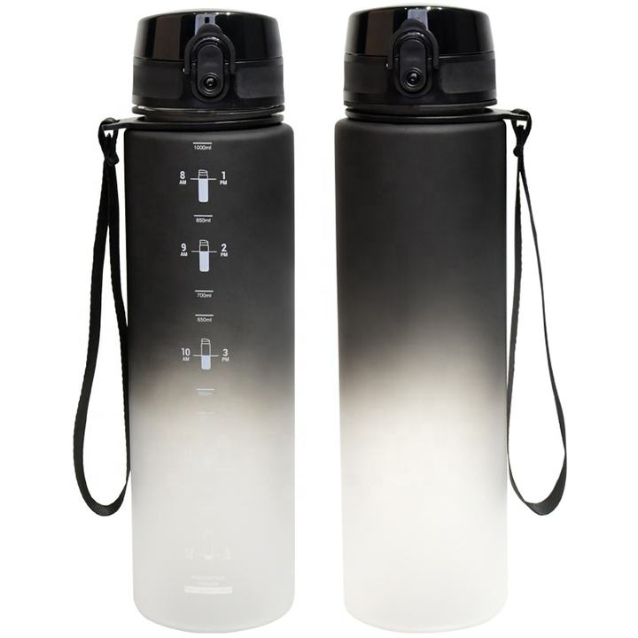 1L Portable Students water bottle Gym Bottles 32oz Large Capacity BPA Free  Tritan Sport water Bottle with filter