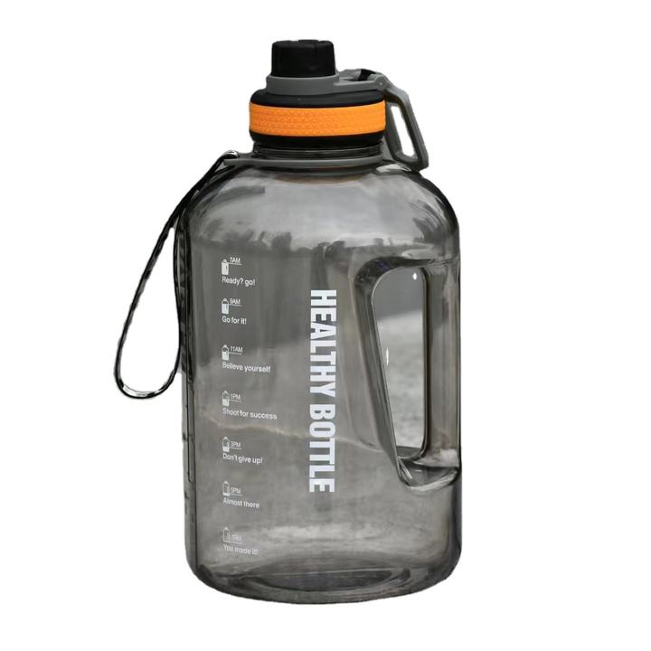 2.2L Bpa Free Customized Gym Gallon Protein Jug Motivational Plastic Transparent Straw Sport Water Bottle With Time Marker Customized Manufacturing