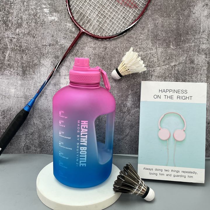 2.4L/80OZ Big capacity  Eco Motivational Custom Logo  Gallon Sports Water Bottle With  Handle and straw Wholesale Manufacturer