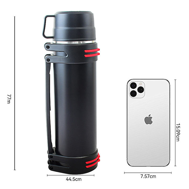 2000ml/2L Stainless Steel Travel  Portable Large Capacity Outdoor Camping SUS304 Sports water bottle