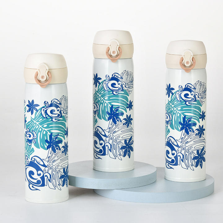 2021 New Printed Thermos Stainless Steel Cup European And American Creative Hot Water Cup Korean Bounce Student Cup Custom Factory Production Trade