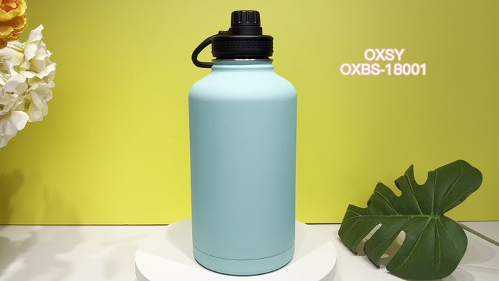 2023 New Unique Products1800ml Double Wall Vacuum Insulated Gallon Water Bottle Plain 304 Stainless Steel Water Bottle Industrial Wholesale Pricing Wholesale