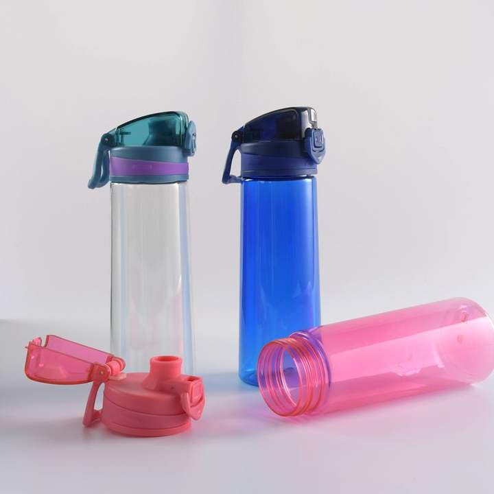 2024 Hot Multi-color Pattern 700ml Sports Plastic Reusable Water Bottles Top Quality Plastic Water Bottles Factory Wholesale Trade