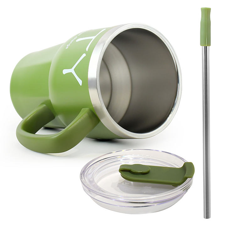 20oz /600ml Popular Customize gift Double Wall Stainless Steel flask vacuum Insulated Travel Tumbler Mugs With  straw Factory Direct Sales