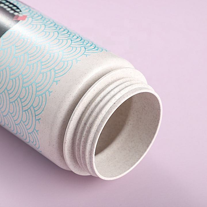 24oz wide mouth leakproof custom logo degradable materials sport gym plastic water bottle with handle Bulk Pricing