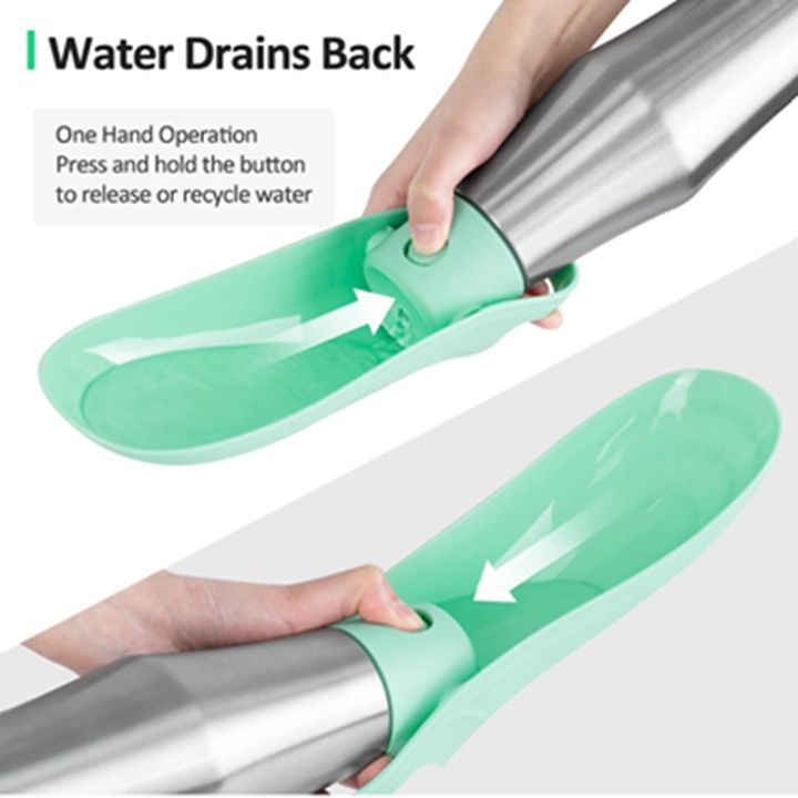 27oz Portable Pet Travel Water Cup 750ml Stainless Steel Outdoor Pet Travel Water Bottle Dispenser Thermos Design Quality Manufacturing Processing