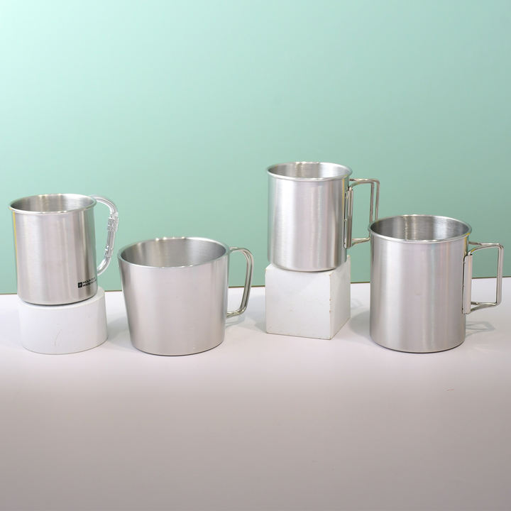 300ml /10oz Stainless Steel Cup, Camping Cups Coffe Mug Reusable Insulated Metal Cup with Handle Industrial Exporter Operations