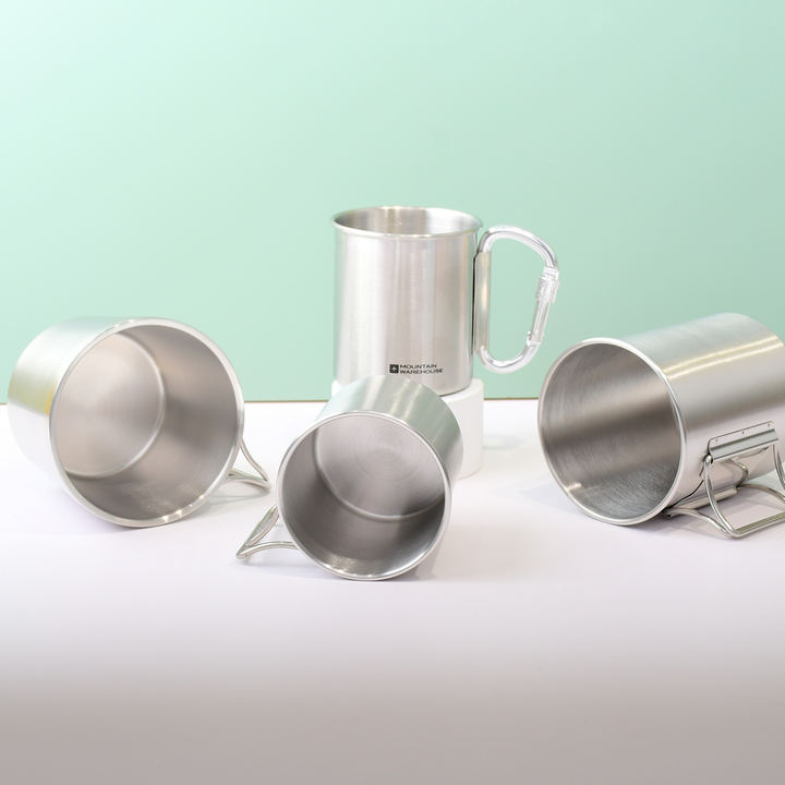 300ml /10oz Stainless Steel Cup, Camping Cups Coffe Mug Reusable Insulated Metal Cup with Handle Industrial Exporter Operations