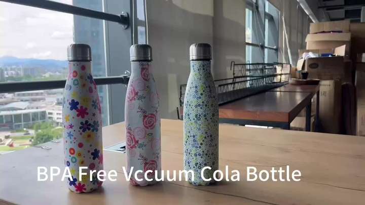 300ml/500ml/650ml/750ml  BPA Free Vacuum Cola Bottles Stainless Steel Vacuum Flask Customized   Eco-Friendly Thermos Cup Factory Wholesale