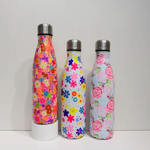 300ml/500ml/650ml/750ml  BPA Free Vacuum Cola Bottles Stainless Steel Vacuum Flask Customized   Eco-Friendly Thermos Cup Factory Wholesale