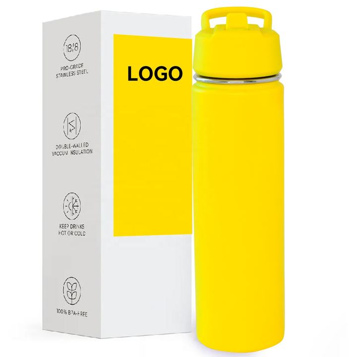 32oz OEM/ODM Custom space kettle thermos flask Stainless Steel double wall water bottle with slip straw handle lid