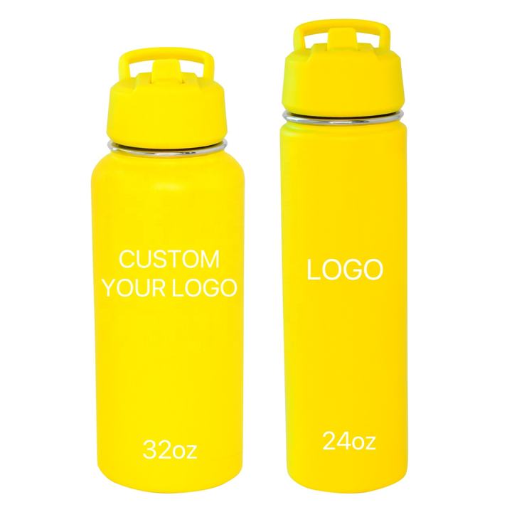 32oz OEM/ODM Custom space kettle thermos flask Stainless Steel double wall water bottle with slip straw handle lid