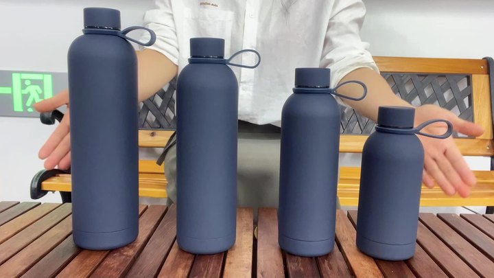 350ml/500ml/750ml  Leak Proof BPA-Free narrow-mouth bottle stainless steel Insulated Water Bottle rubber paint vacuum flask Factory Direct Sales