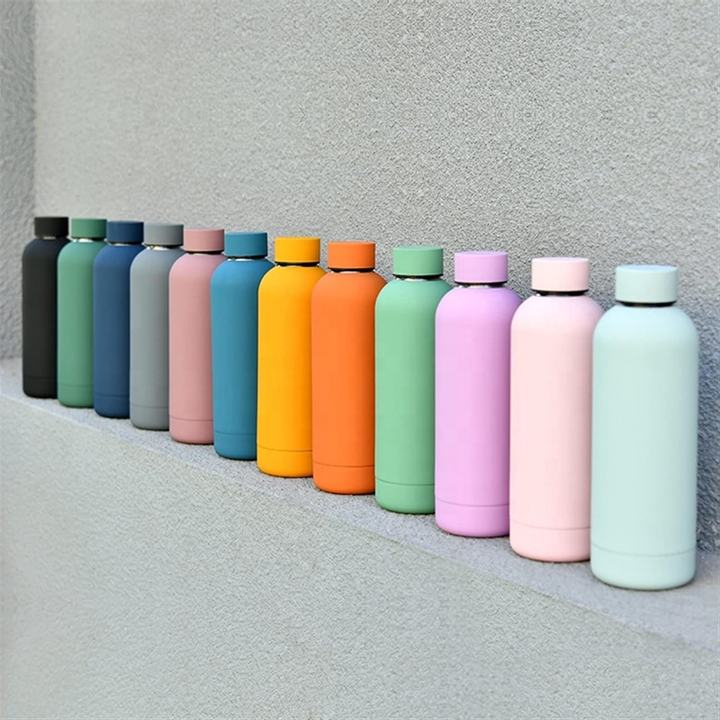 350ml/500ml/750ml Stainless Steel Insulated Water Bottle Leak-Proof BPA-Free Classic Narrow-Mouth Rubber Paint Vacuum Travel B2B Factory Pricing Supplier