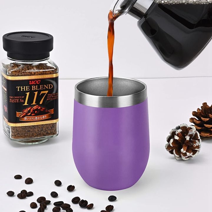 360ml Gold supplier BSCI factory RTS 12oz leakproof stainless steel vacuum insulated thermos coffee cup with lid and straw Mass Market Wholesale Customization
