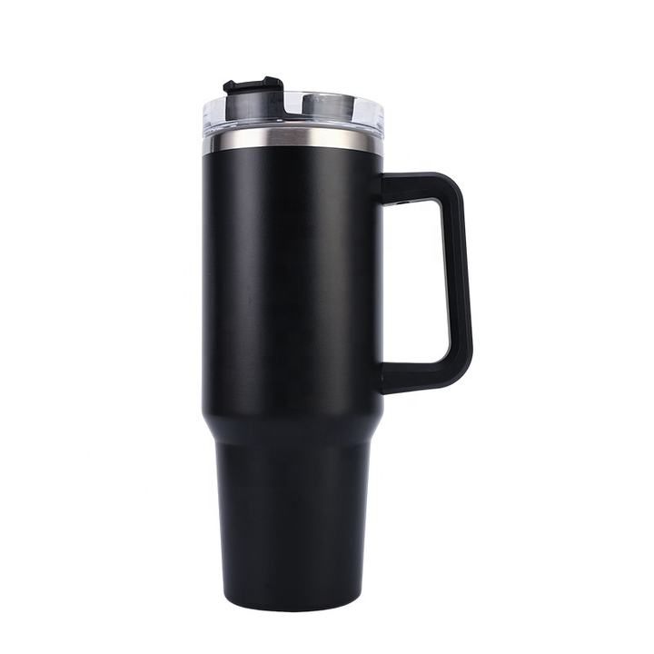 40 oz Popular Car Cups Modern Tumbler with Handle Straw Lid  Travel Vacuum Insulated Cup Double Wall Stainless Steel Discount Factory Network