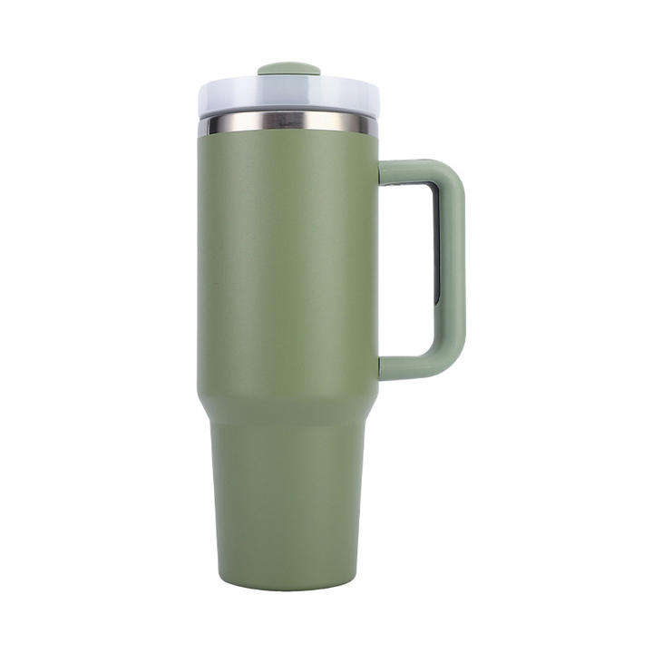 40 oz Popular Car Cups Modern Tumbler with Handle Straw Lid  Travel Vacuum Insulated Cup Double Wall Stainless Steel Discount Factory Network