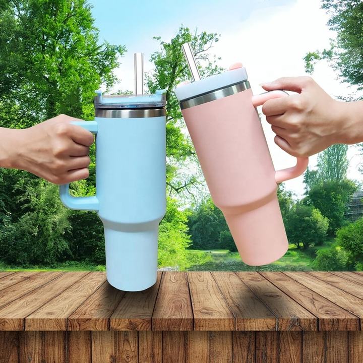 40 oz Stainless Steel Straight Cup Water Bottle Classic Design Vacuum Travel Mug for Water Coffee Gifts-Outdoor Production Export Manufacturing Efficiency
