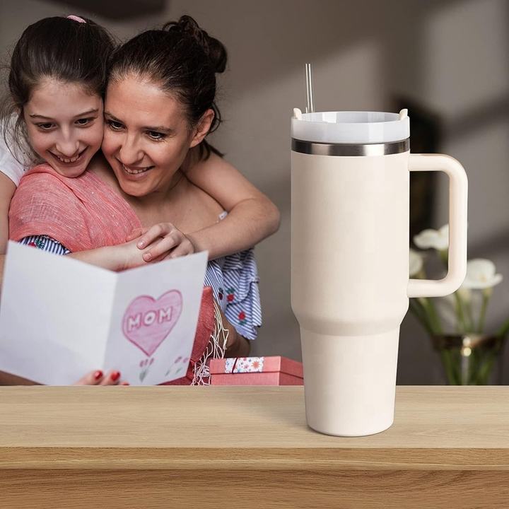 40 oz Stainless Steel Straight Cup Water Bottle Classic Design Vacuum Travel Mug for Water Coffee Gifts-Outdoor Production Export Manufacturing Efficiency