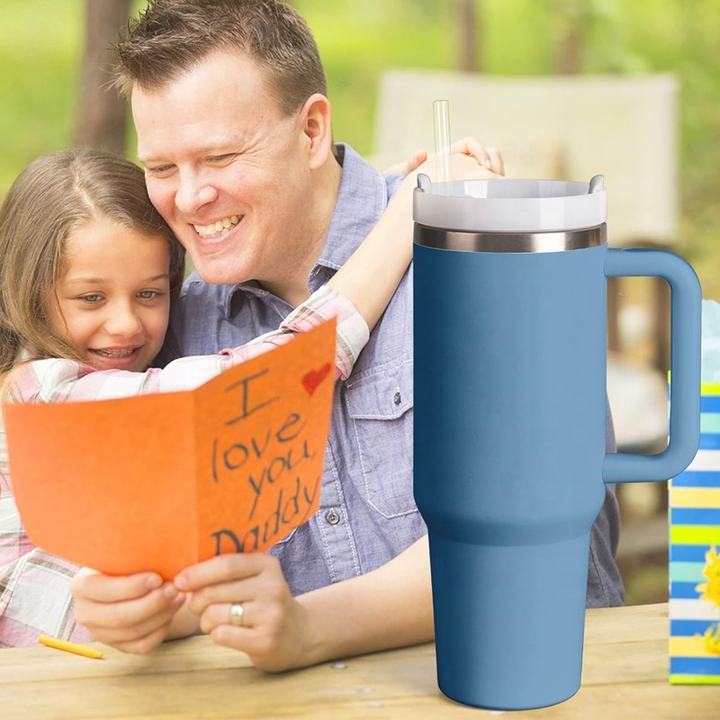 40 oz Stainless Steel Straight Cup Water Bottle Classic Design Vacuum Travel Mug for Water Coffee Gifts-Outdoor Production Export Manufacturing Efficiency