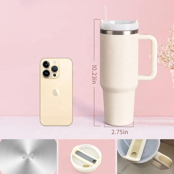 40 oz Stainless Steel Straight Cup Water Bottle Classic Design Vacuum Travel Mug for Water Coffee Gifts-Outdoor Production Export Manufacturing Efficiency