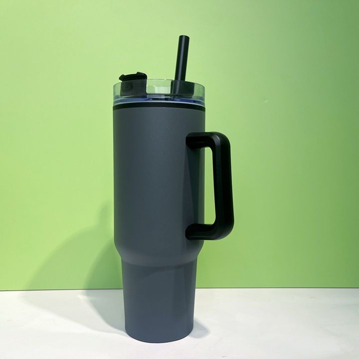 40Oz Tumbler with Handle Inside and Steel Travel Mugs Stainless Steel Drinkware Cups with Lids Modern Food Contact Safe Import Wholesale Solutions