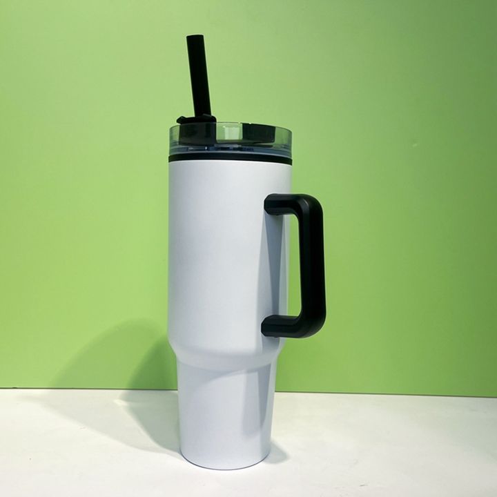 40Oz Tumbler with Handle Inside and Steel Travel Mugs Stainless Steel Drinkware Cups with Lids Modern Food Contact Safe Import Wholesale Solutions