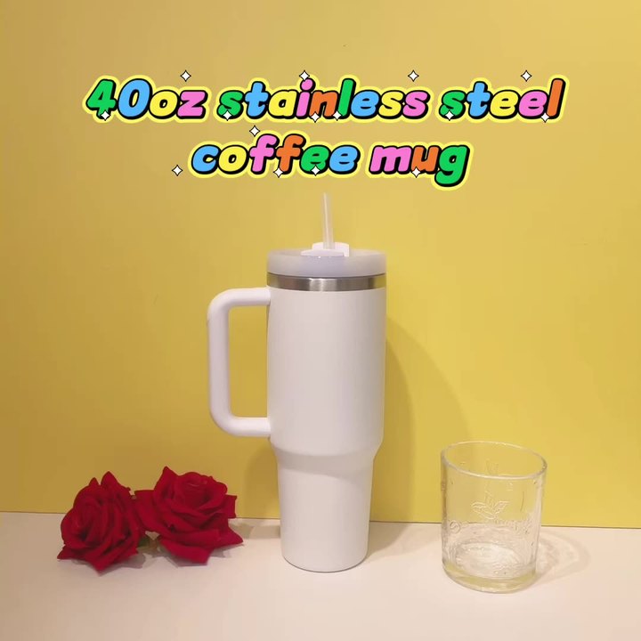 40oz Double Wall Stainless Steel Water Cup with Straw and Lid for Sports Gifts Portability Outdoor Camping 40oz Vacuum Flask Bulk Supply