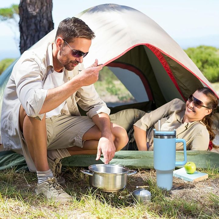40oz Stainless Steel Travel Tumbler Double Wall Vacuum Sealed Insulated Straight Cup Mug for Outdoor Travel with Handle China Manufacturing Hub