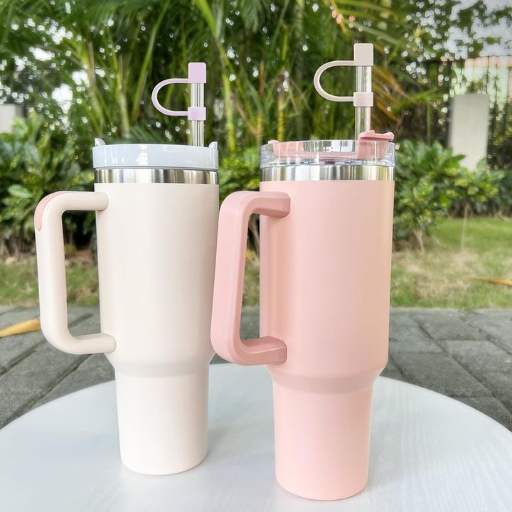 40oz Stainless Steel Travel Tumbler Double Wall Vacuum Sealed Insulated Straight Cup Mug for Outdoor Travel with Handle China Manufacturing Hub