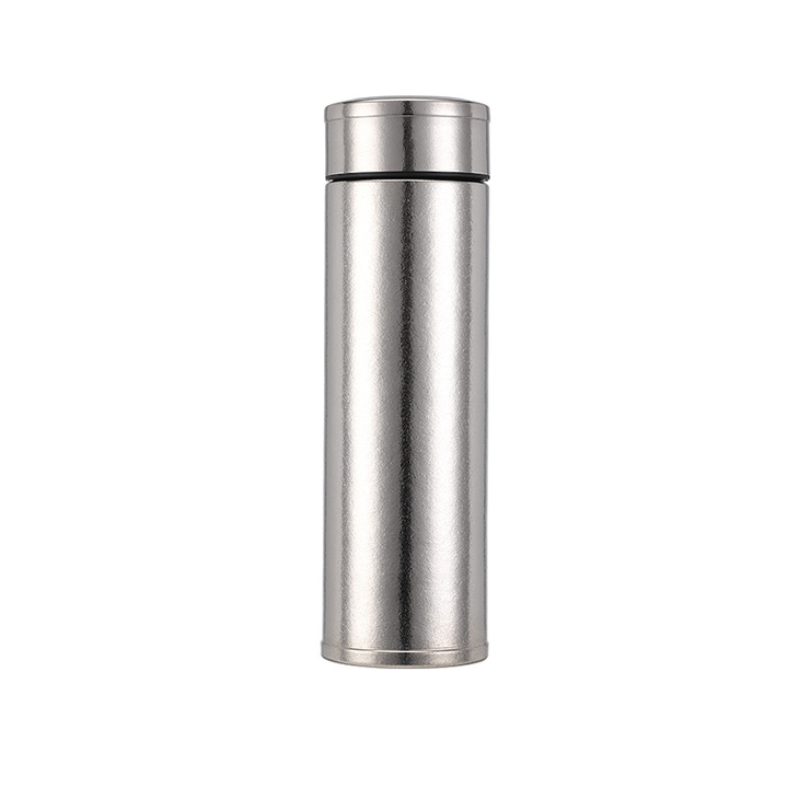 450ml temperature display Titanium Insulated Water Bottle Gift Thermos with Infuser Business vacuum Flask with infuser Global Manufacturing