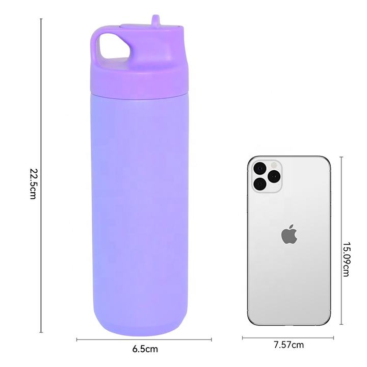 500ml Multi-color spray paint portable durable double wall Stainless Steel Vacuum Flask