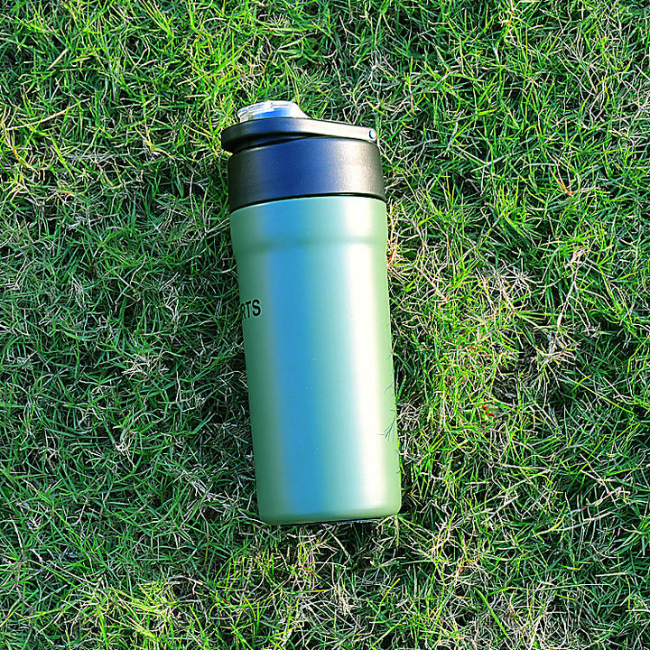 500ml stainless steel Double Wall insulated sport water bottle with leakproof Bounce cap and Built-in suction tube Trade Factory Direct