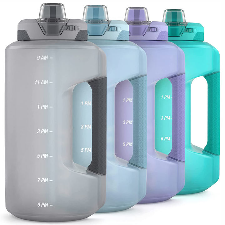 64Oz Gallon Water Bottle Custom Logo Leakproof Gym Jug with Time Marker gallon bottle OEM Sports accessories gallon water bottle Industrial Exporter