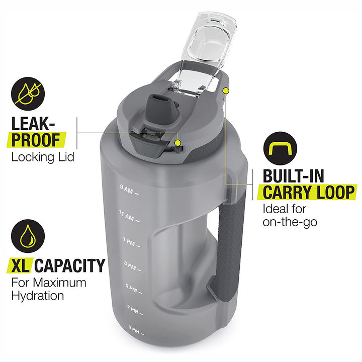 64Oz Gallon Water Bottle Custom Logo Leakproof Gym Jug with Time Marker gallon bottle OEM Sports accessories gallon water bottle Industrial Exporter