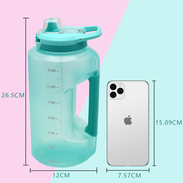 64Oz big capacity Custom 1 gallon jumbo water bottle with high quality Wide Mouth  Custom Reusable Gym Plastic water bottle Rapid Production Solutions Processing