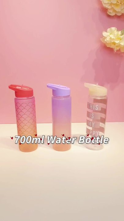 690ml Fashion Cartoon Design Sports Kids Water Bottles Plastic PP BPA Free Kids Water Bottles