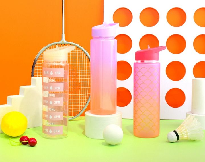 700ml Custom Sport Plastic Water Bottles With Handle And Straw Lid Bpa Free Kid Cups Chinese Wholesale Supplier