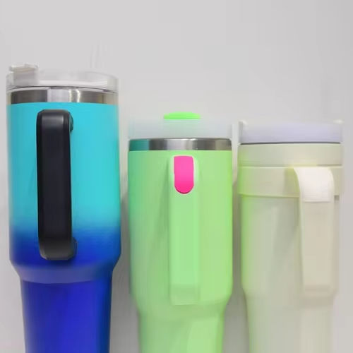 8/18 Stainless Steel Travel Thermos Handle Customizable Logo 40oz Capacity Factory-Sold Tea Coffee Beer Hot Water Hot Cars Large-Scale Manufacturing
