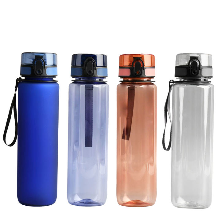 980ml Outdoor Plastic Bpa Free Eco Friendly Sports Water Bottles With Time Marker Industrial Supplier
