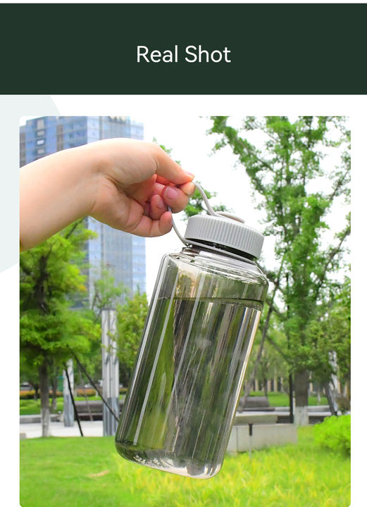 BPA Free Eco-friendly Large Capacity Plastic Sport Water Bottle with Portable Handle Customized Logo and Color for Outdoor China Production Hub