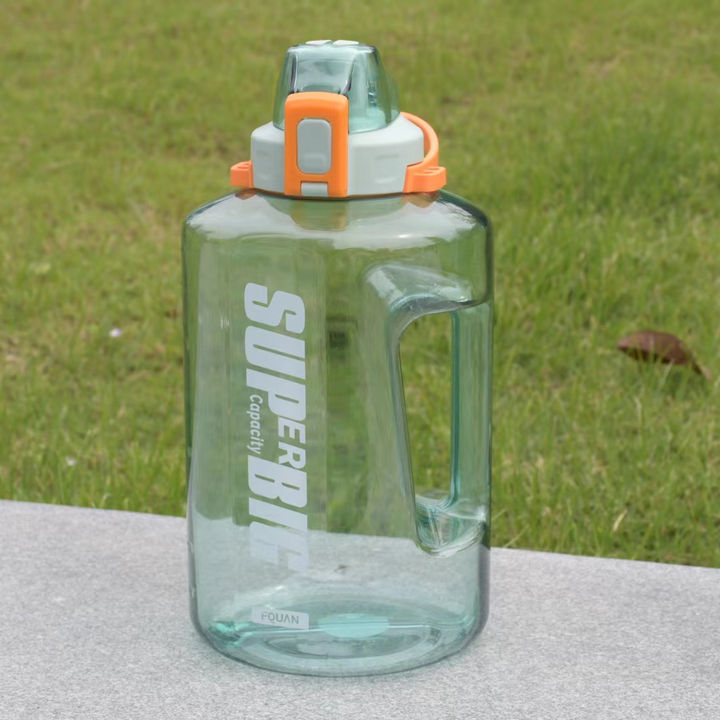 BPA Free custom logo and color 2.5 Litre Large capacity kettle  flip-open Gym 85oz Sports Water Bottle with Straw and handle Bulk Pricing