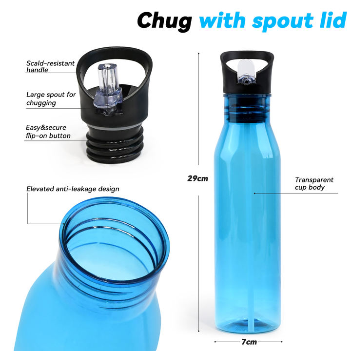 Best Sell 700ml Tritan Eco-friendly Bpa Free leakproof travel Plastic gym sport water Bottle with portable handle