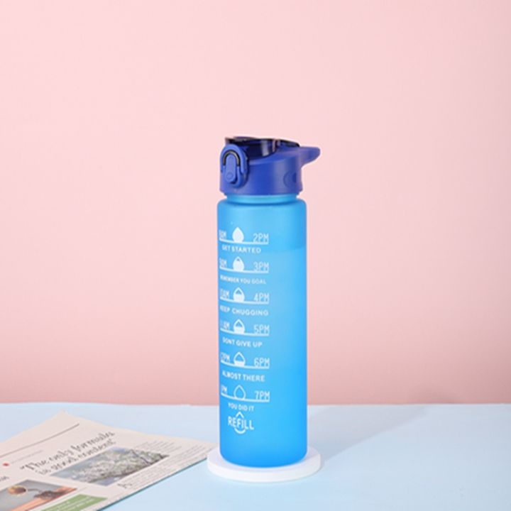 Bpa Free 32oz big capacity motivational water bottles  plastic sports water bottles with time marker Industrial Supplier Supply