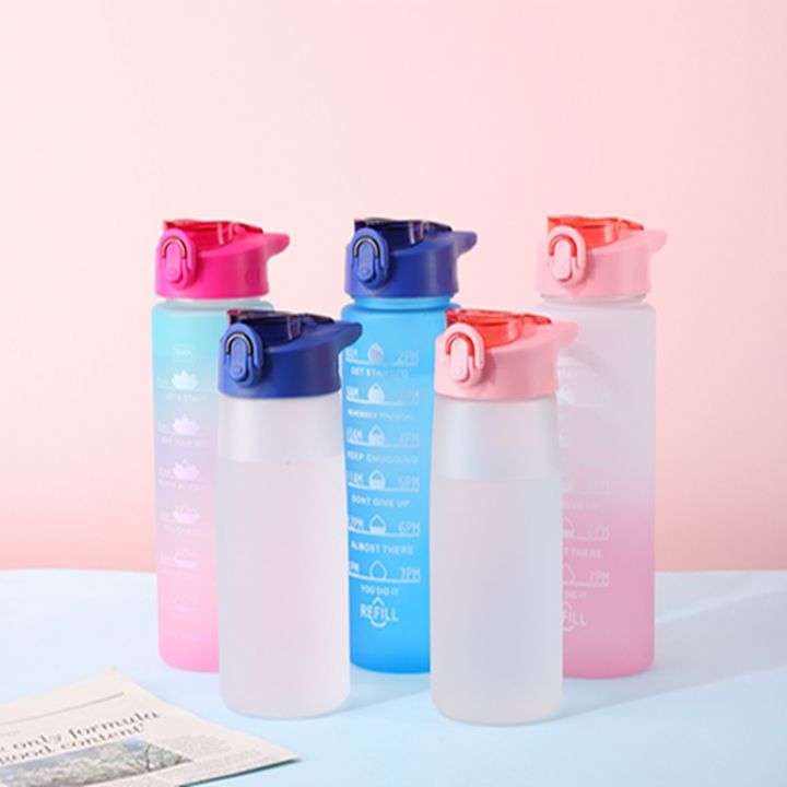 Bpa Free 32oz big capacity motivational water bottles  plastic sports water bottles with time marker Industrial Supplier Supply