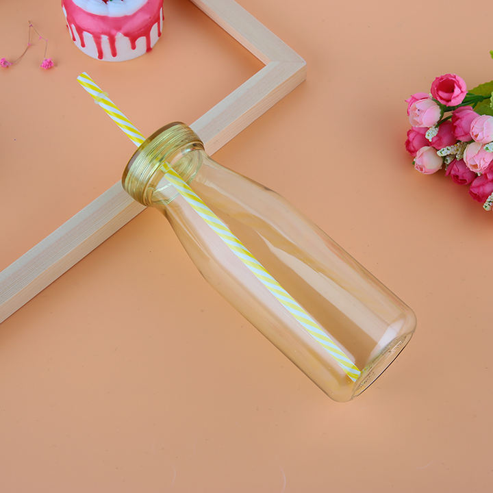 Bpa Free Promotional Classic Milk Tea Plastic Bottle With Straw For Adults Kids Unisex Rapid Production Solutions Manufacturer