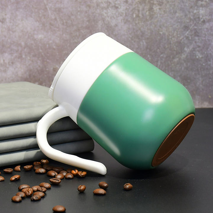 CUSTOM LOGO AND COLOR Smart Mug gift cup thermos LED Temperature display stainless steel coffee mug with handle and spoon Custom Manufacturing
