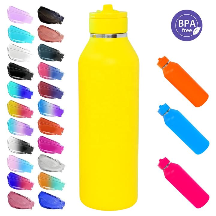 CUSTOM Portable 600ml/950ml/1100ml Double Wall Thermo Flask Stainless Steel Outdoor Small Mouth sport Water Bottle Vacuum Flasks China OEM Supplier