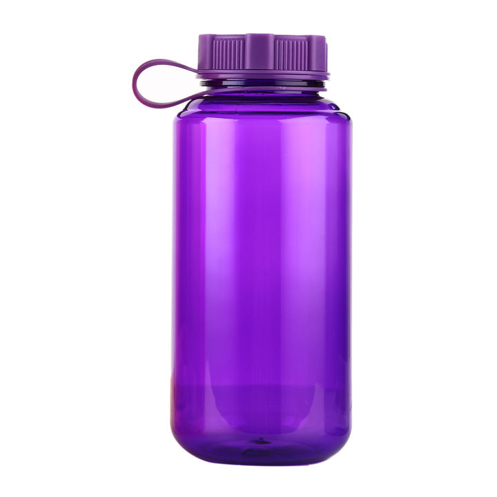 Camping Water Bottle Wide Mouth Plastic Outdoor Sport Gym Travel Wholesale OEM BPA Free 1000ml/32oz Minimalist White Box Running B2B Factory Pricing Processing