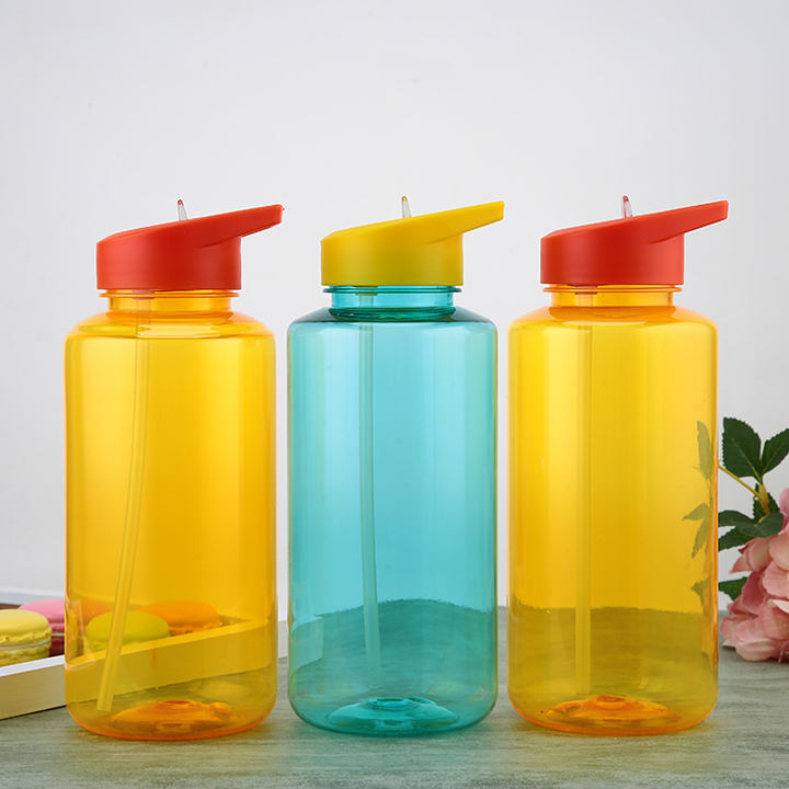 Camping Water Bottle Wide Mouth Plastic Outdoor Sport Gym Travel Wholesale OEM BPA Free 1000ml/32oz Minimalist White Box Running B2B Factory Pricing Processing
